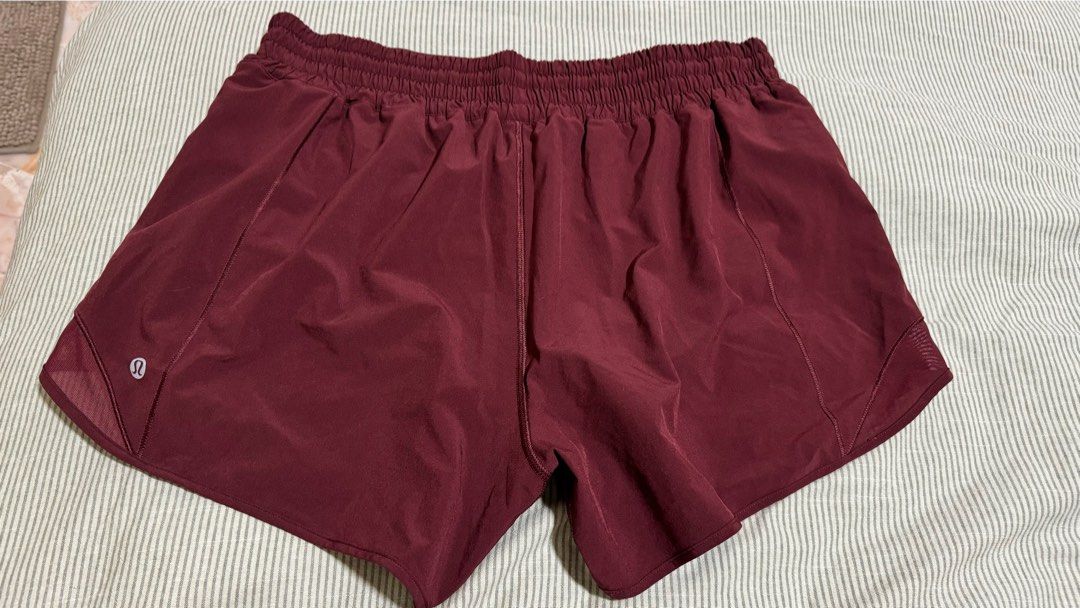Maroon lululemon shorts online