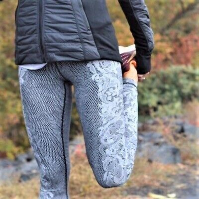 Lululemon Wunder Tight Nulux Size Florence White Black Lace New