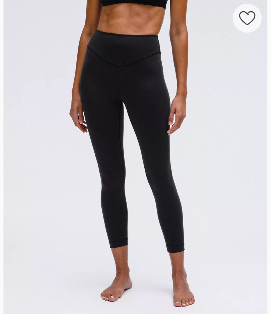 Lululemon Wunder Under Leggings 25 Size 6 Black Women s Fashion Activewear on Carousell
