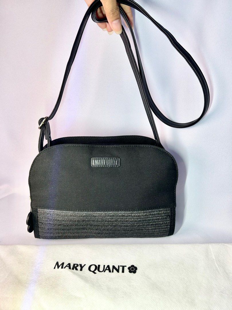 MARY QUANT bag. Vintage bag (Category: Luxury Bags & Wallets) located in Quezon City. Submitted by whatsinmyclosett (Listing ID 1329441020, Image 2). Description: MARY QUANT bag. Vintage bag ☑️Item in Japan ☑️25 X 19 CM ☑️BRANDED ☑️ORIGINAL ☑️ good condition ☑️Vintage ☑️manage your EXPECTATIONS this is second hand / vintage bag HINDI po BRANDNEW Binibili mo 🔴LOOKS NEW.. ang ganda pa 🔴WHAT YOU SEE IS WHAT YOU GET 🔴BAWAL NA BAWAL SA MAARTE.. 🔴N