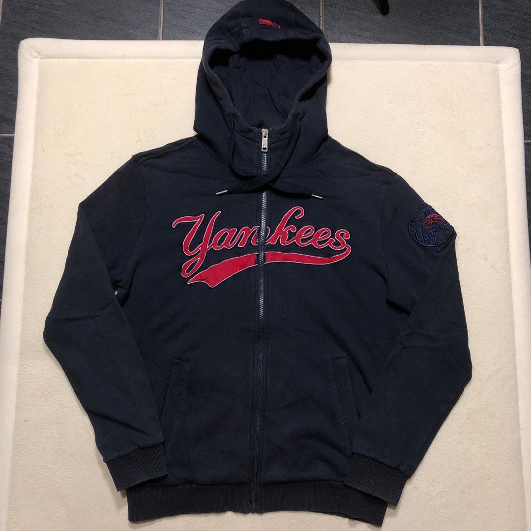 New york yankees zippered hoodie shop
