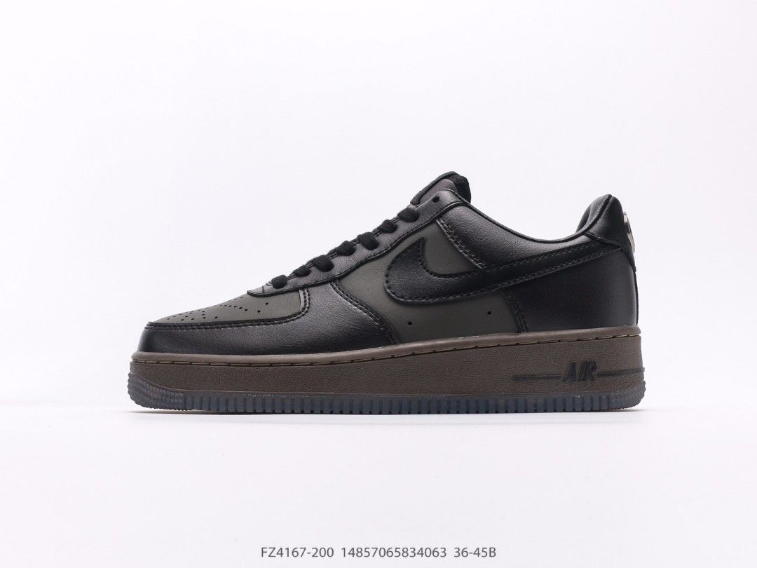 NIKE Air Force 1 Low Black Tea and Petra Brown Shoes US 5 US 11 Men s Fashion Footwear Sneakers on Carousell