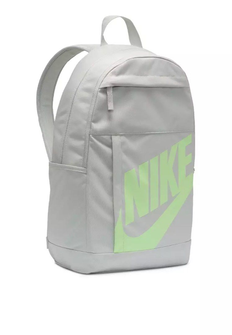 Nike Backpack (Category: Backpacks) located in Manila. Submitted by rivasss (Listing ID 1329415524, Image 3). Description: NIKE Sportswear Elemental Backpack - Used Twice only ▪️ Light Silver | Vapor Green ▪️ Brand Logo Graphic Backpack ▪️ Zip Fastening ▪️ 1 Main Compartment ▪️ 2 Front Pocket ▪️ 2 Side Pockets ▪️ Dimensions: L29cm x H44cm x W12cm ▪️💯ORIGINAL.