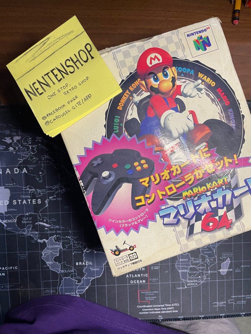 Nintendo N64 mario kart controller bundle complete (Category: Nintendo) located in Manila. Submitted by nentenshop (Listing ID 1329382665, Image 1). Description: very good condition ang controller makinis, with manuals and games.