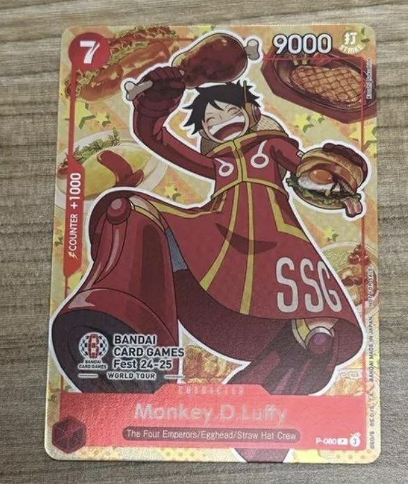 One Piece Bandai Card Game Fest 24-25 Monkey d.luffy P-080