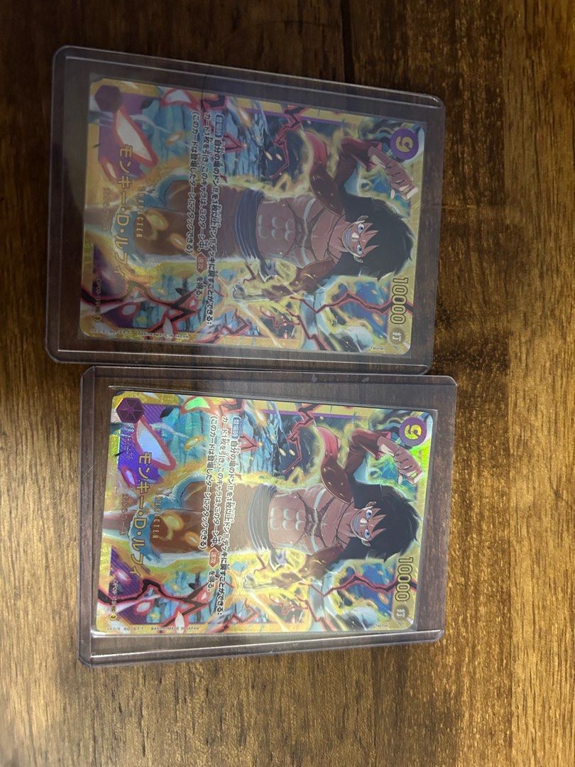 Op09 optcg one piece trading card game luffy sec secret rare, Hobbies &  Toys, Toys & Games on Carousell