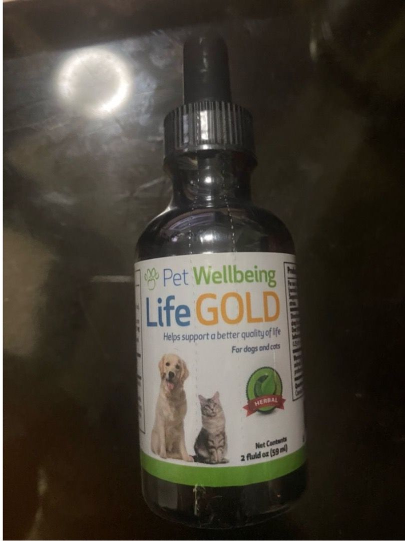 Pet Wellbeing Life Gold All-Natural Cancer Support for Dogs and Cats ...