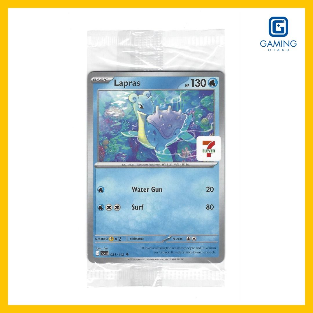pokemon tcg lapras promo cards - ex SVP 164 - Gold Full Art Colorless Ice Beam (20) Flip a coin Sealed Lapras ex SVP 164