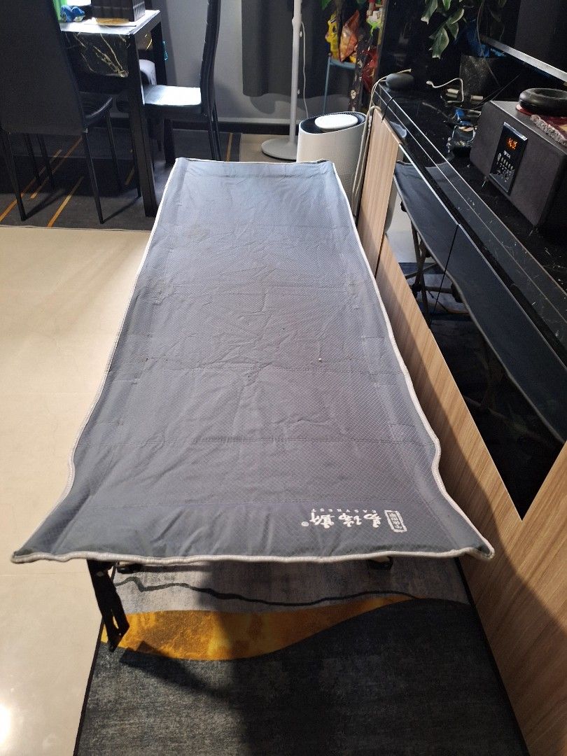 Portable foldable bed x2, Sports Equipment, Hiking & Camping on Carousell