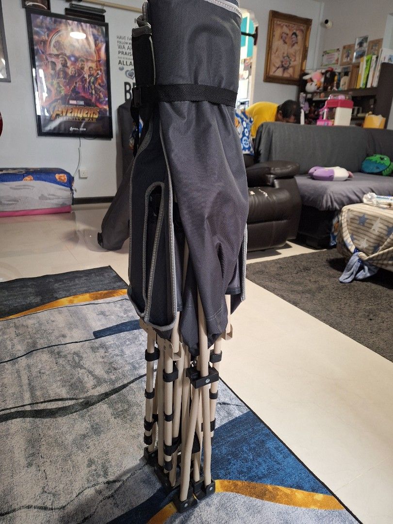 Portable foldable bed x2, Sports Equipment, Hiking & Camping on Carousell