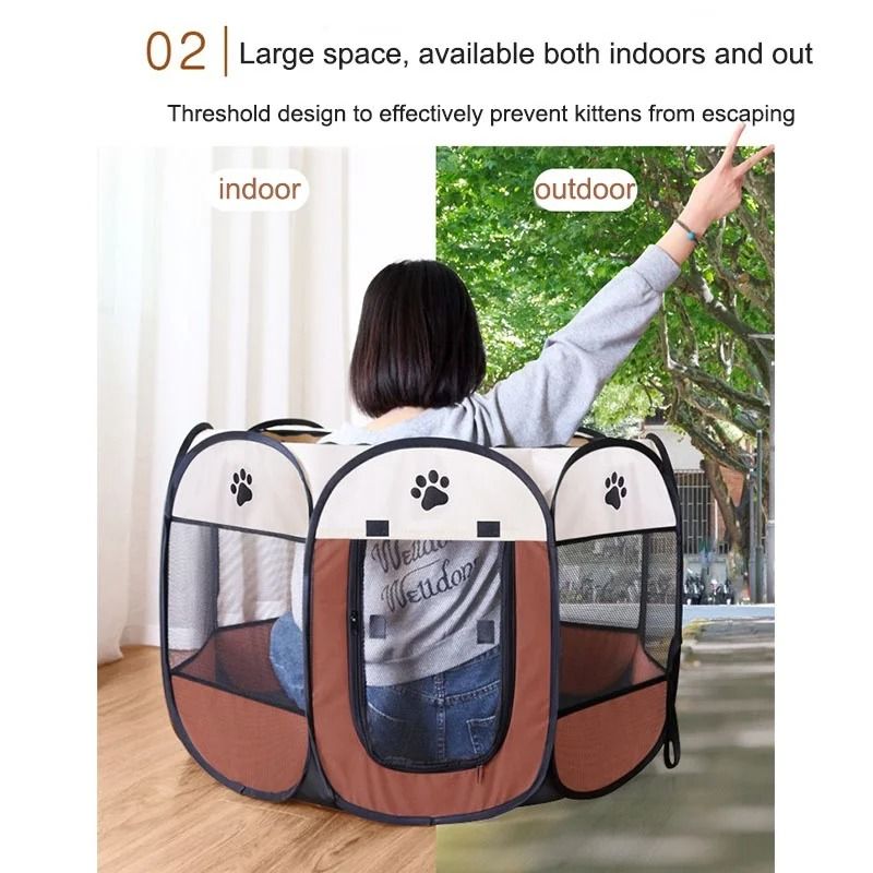 Portable Foldable Cat Tent Cat House Portable Folding Outdoor Travel