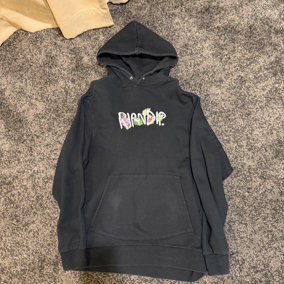 RIPNDIP black floral hoodie Men s Fashion Tops Sets Hoodies on Carousell