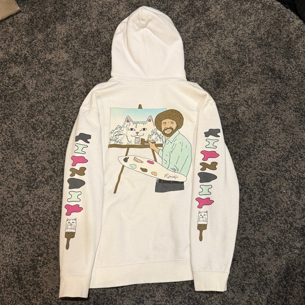 RIPNDIP Bob Ross Hoodie Men s Fashion Tops Sets Hoodies on Carousell