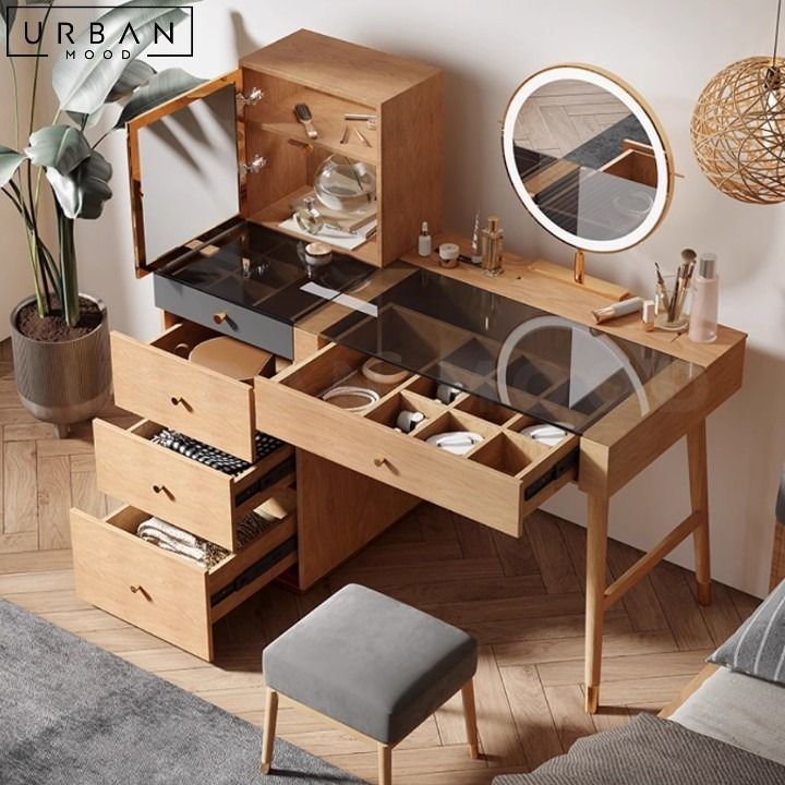 SALINA Japandi Vanity Table, Furniture & Home Living, Furniture, Tables &  Sets on Carousell