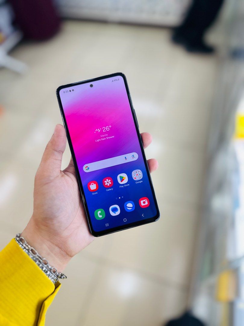 Samsung A53 5G 8/128GB OPENLINE 98% smooth (Category: Samsung) located in San Juan City. Submitted by saabangadgetshop (Listing ID 1329463086, Image 3). Description: Onhand | Pre-owned Samsung A53 5G 8/128GB NTC APPROVED OPENLINE NO HIDDEN ISSUES NO HISTORY OF REPAIR 99%Smooth TEST TO SAWA RESET ALL YOU WANT NOT REFURBISHED AUTHENTIC PHONE ALL WORKING Mode of Payment : ⬇️ ▪️Cash ▪️Bank Transfer ▪️Gcash 📍Installment available here thru: 📍 ▪️Cred
