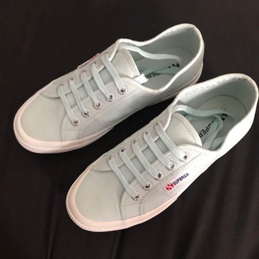 Sepatu Superga 2750 Cotu Classic Azure Mint Size 37 Fesyen Wanita Sepatu di Carousell