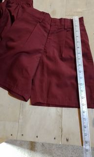 Short school uniform maroon