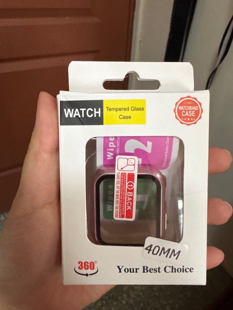 Smart watch 40mm tempered glass case, Mobile Phones & Gadgets