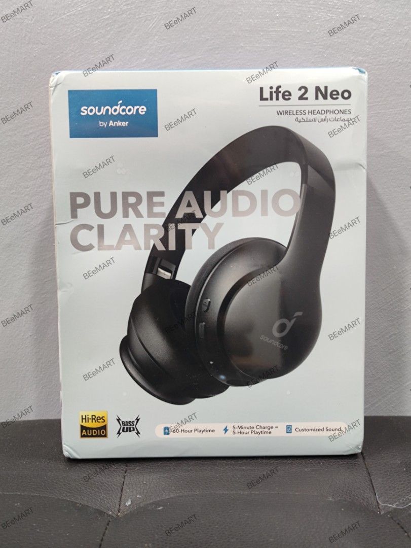 Soundcore Life 2 Neo by Anker (Black) (Category: Headphones & Headsets) located in Cabuyao City. Submitted by beemartshop (Listing ID 1329378242, Image 1). Description: ORIGINAL • BRANDNEW • AUTHENTIC PRICE: ₱1,899.00 LOCATION: 📍 BEEMART PH PULO CABUYAO LAGUNA ℹ️This is the second Marketplace Page of BEEMART ___________________________________________ ITEM DESCRIPTION: Color: Black Soundcore Life 2 Neo by Anker has 100% More Bass -The oversized 