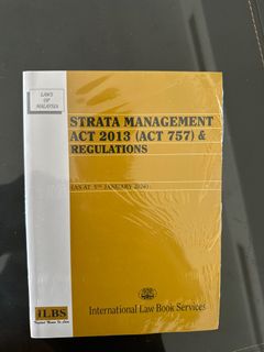 Strata Management Act 2013, Hobbies & Toys, Books & Magazines ...