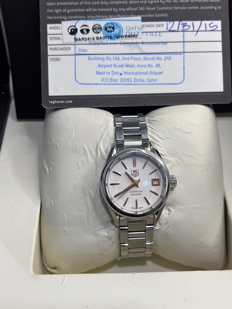 TAG HEUER CARRERA Automatic Watch Diameter 28 mm WAR2412.BA0776 Luxury Watches on Carousell