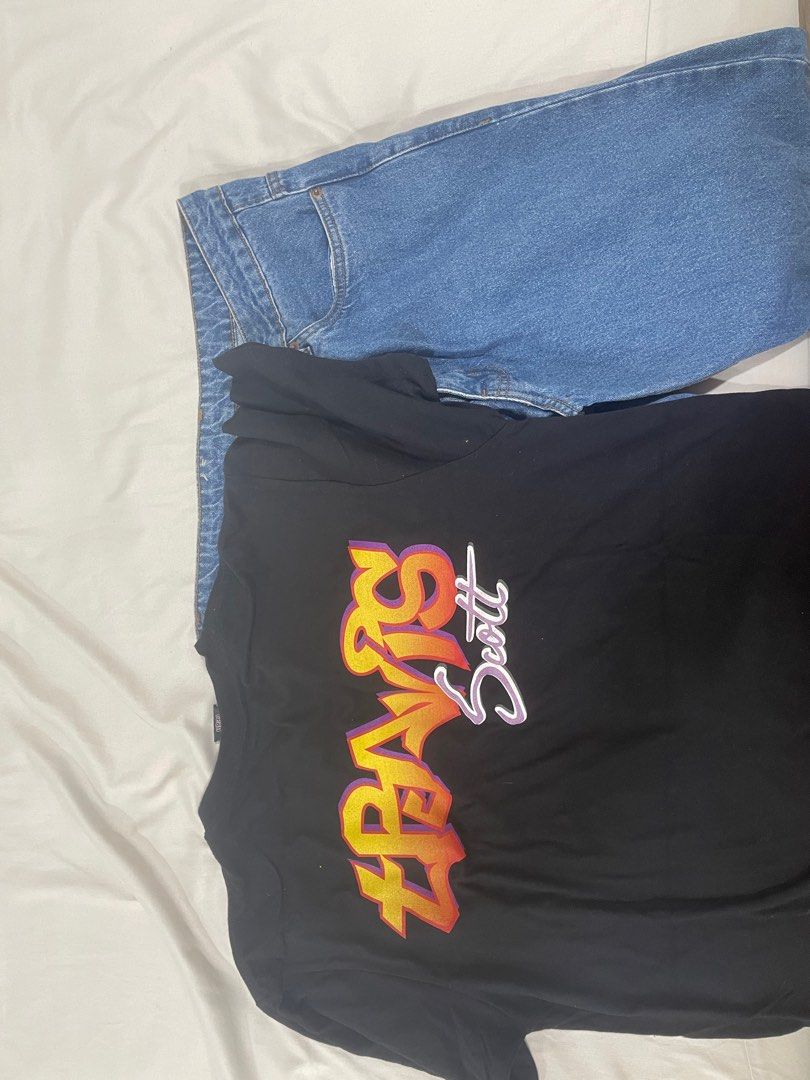 Astroworld merch jean jacket clearance
