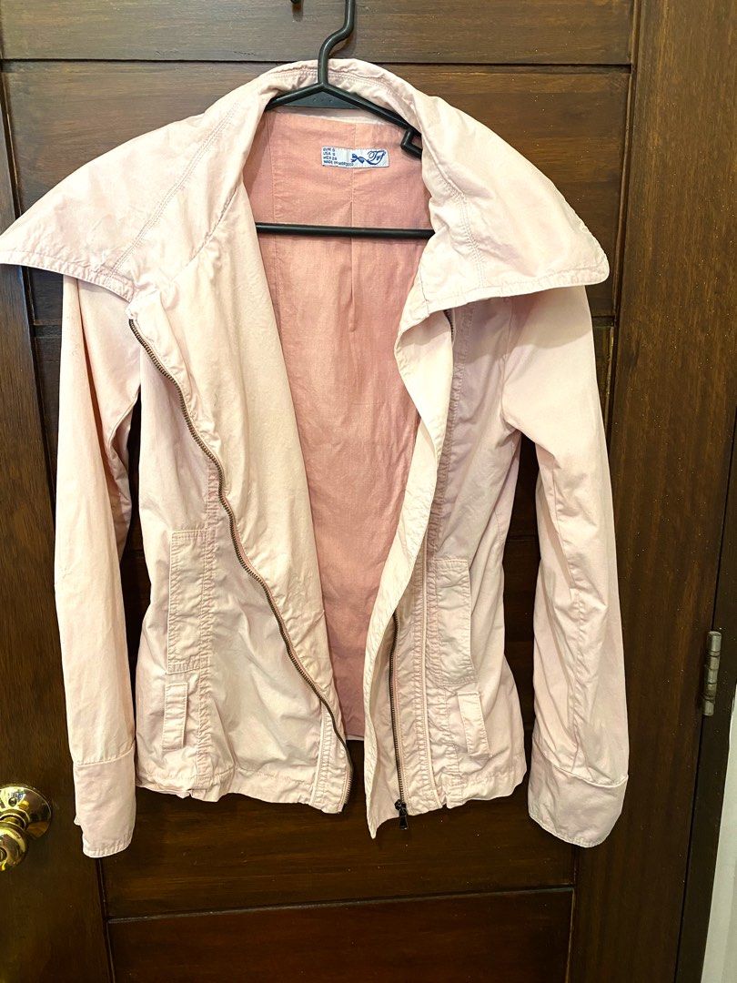 TRF by Zara Blush Pink Jacket Women s Fashion Coats Jackets and Outerwear on Carousell