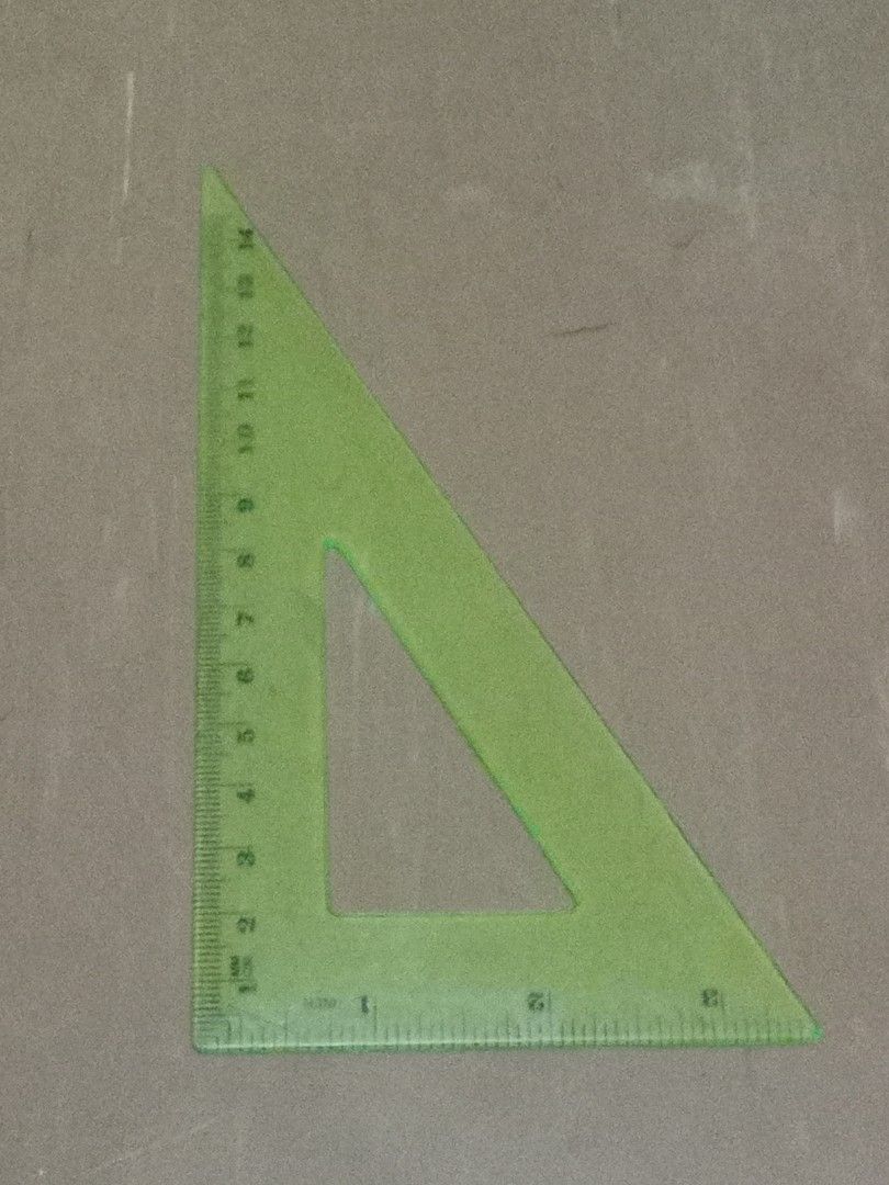 Triangle Ruler (Category: Stationery & School Supplies) located in Manila. Submitted by thezeeshop (Listing ID 1329476084, Image 1). Description: One piece only Good as new 💳 GCash / Cash 🚚 Lalamove / QuickTime Courier / LBC COP/ pickup 📍 Meetup: LRT Quirino Station ❌COD and other checkouts Reminders: ◾If in doubt, don't make an offer. Let's not waste each other's time. ◾Sure buyers ONLY. Wag magmessage tapos di magrereply/seen lang pagkatapos