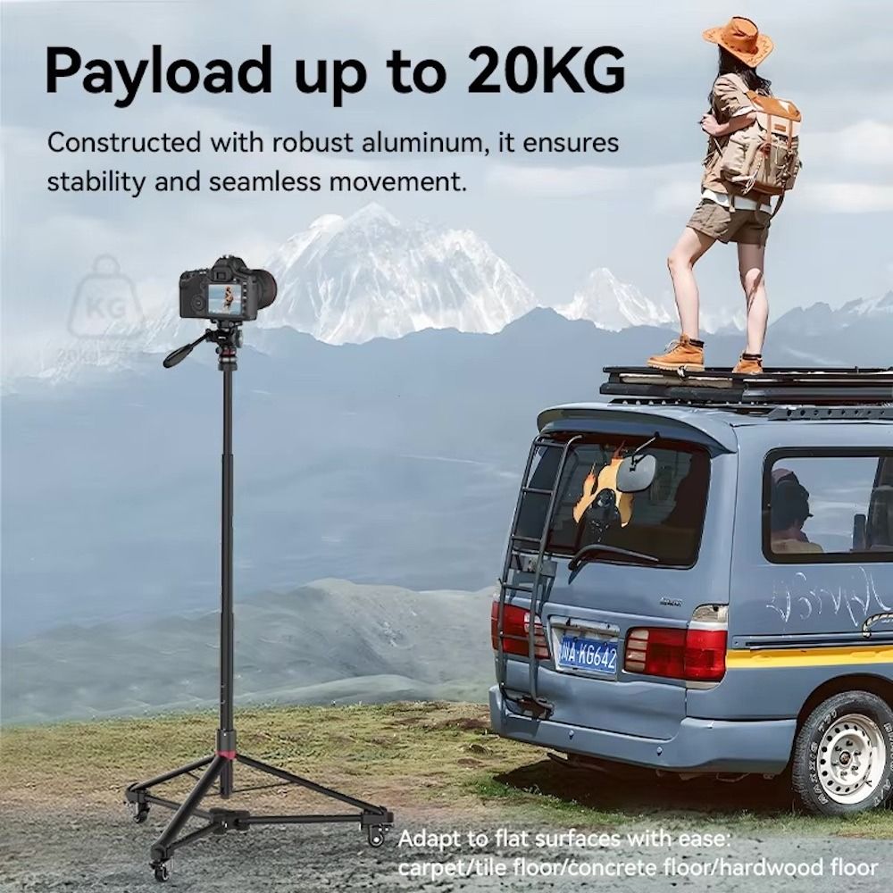 Ulanzi AT-02 Dolly Swivel Wheel for Camera Tripod Light Stand62864720727554114
