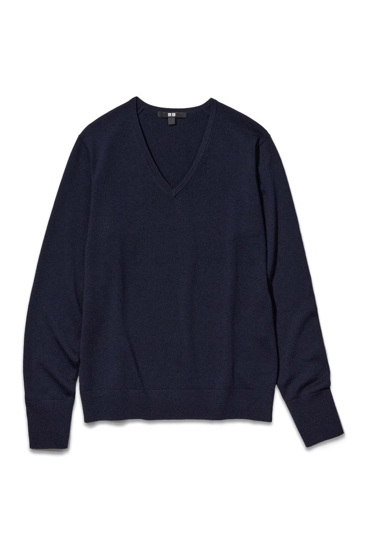 Uniqlo navy sweater new arrivals