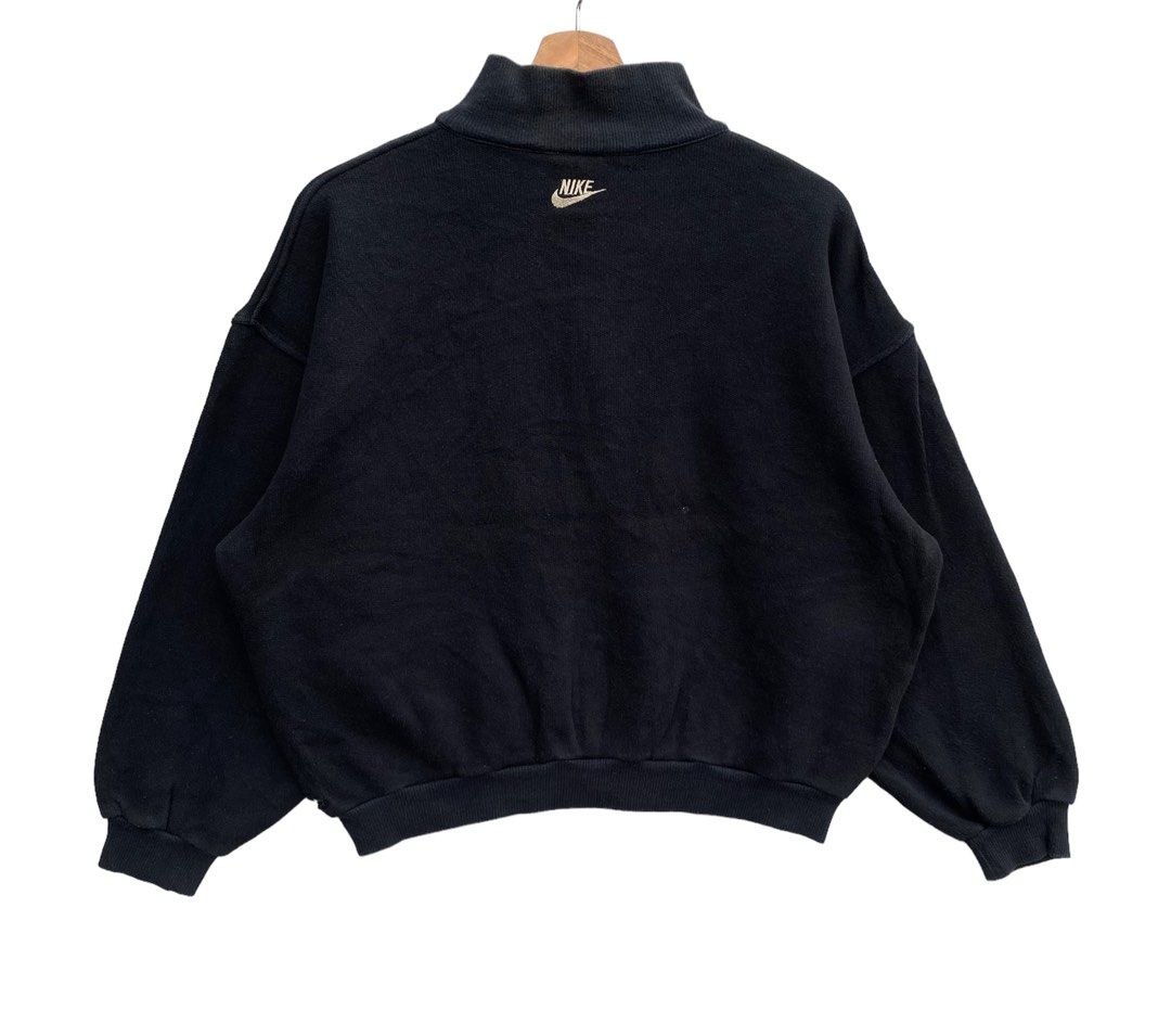 Vintage 90s NIKE Half Button Collar Jumper Crop Sweatshirt Men s Fashion Tops Sets Tshirts Polo Shirts on Carousell