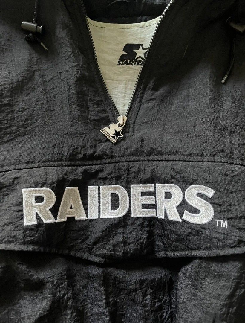 Raiders starter jacket pullover best sale