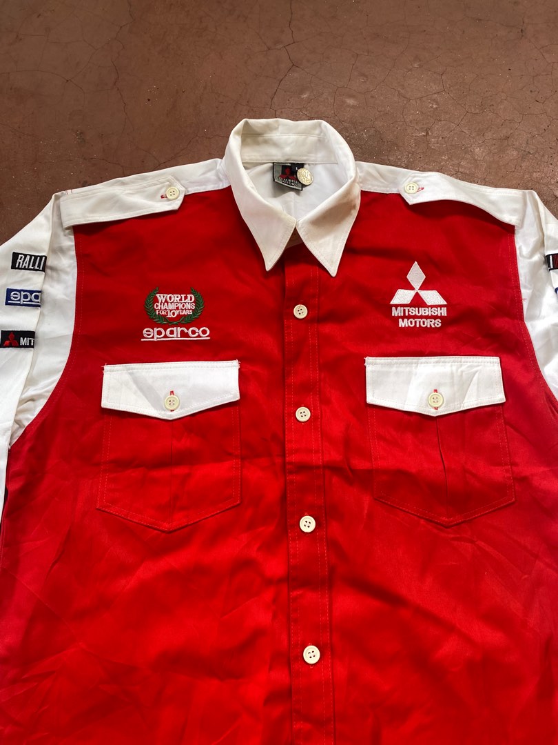 VINTAGE MITSUBISHI MOTOR RALL ART, Men's Fashion, Activewear on Carousell