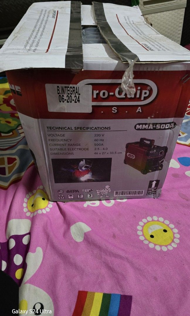 Welding machine (Category: Construction Tools & Equipment) located in Manila. Submitted by magnumopus1994 (Listing ID 1329426157, Image 3). Description: brand new di pa nagagamit heavy duty 500amp.