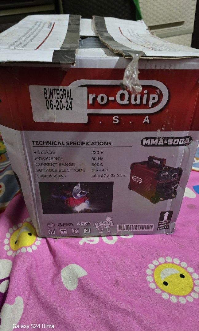 Welding machine (Category: Construction Tools & Equipment) located in Manila. Submitted by magnumopus1994 (Listing ID 1329426157, Image 2). Description: brand new di pa nagagamit heavy duty 500amp.