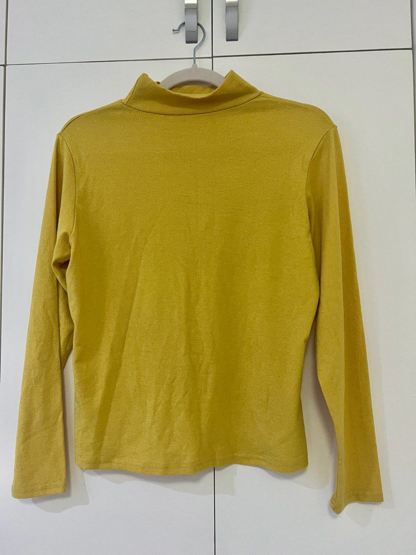 Yellow High Neck Top (Category: Longsleeves) located in Manila. Submitted by camicart (Listing ID 1329404896, Image 1). Description: Perfect for layering with fall / winter clothes.