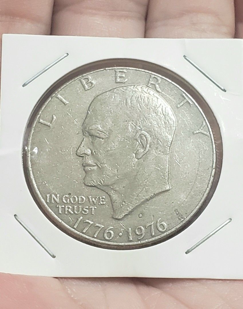 1976年美國建國200週年紀念幣美金大一元, 興趣及遊戲, 收藏品及紀念品, 錢幣- Carousell