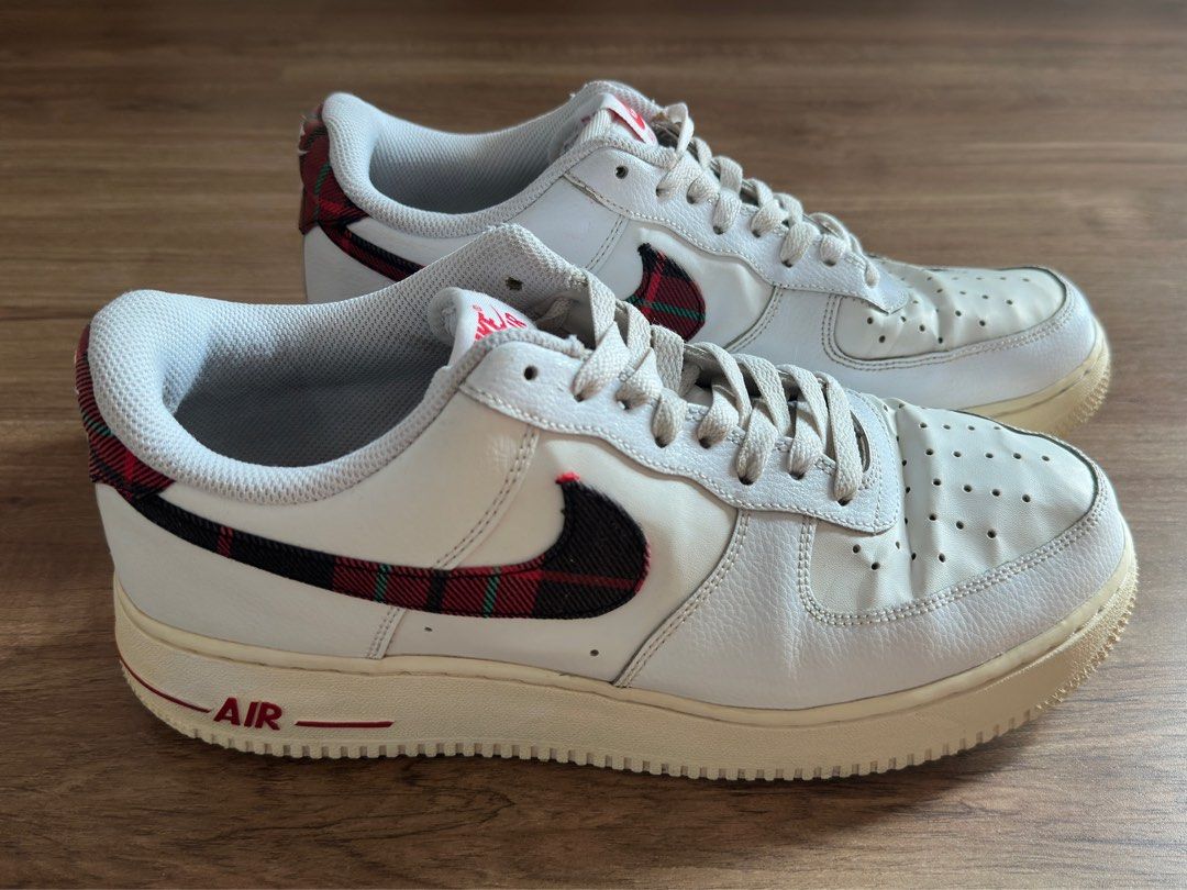AIR FORCE 107 LV8 NOS Trainers white university red stad Men s Fashion Footwear Sneakers on Carousell