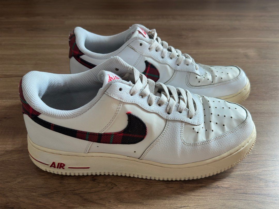White & red air force 1 7 lv8 trainers outlet