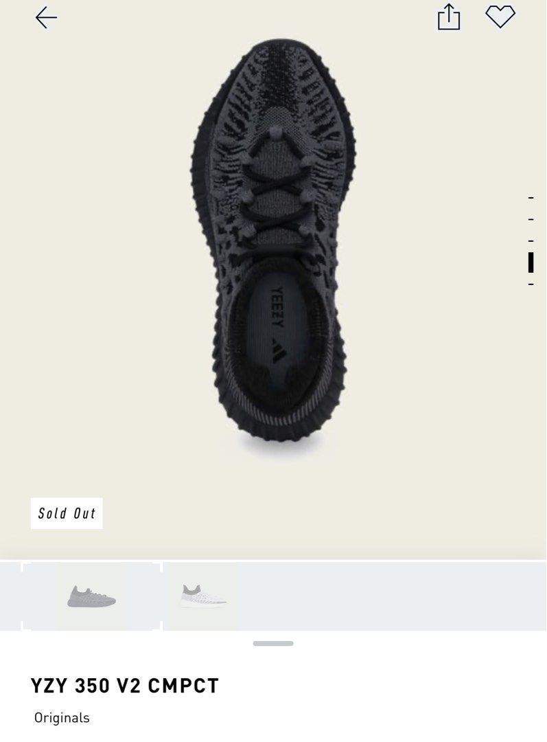 Adidas Yeezy 350 V2 CMPCT - Slate Onyx (Category: Sneakers) located in Makati City. Submitted by karla.och (Listing ID 1329480109, Image 3). Description: Adidas Yeezy 350 V2 CMPCT Slate Onyx US Men’s 5 / Women’s 6 UK 4.5 23 cm Qatar-released 🇶🇦 2nd wk December ETA DP required: 2k.