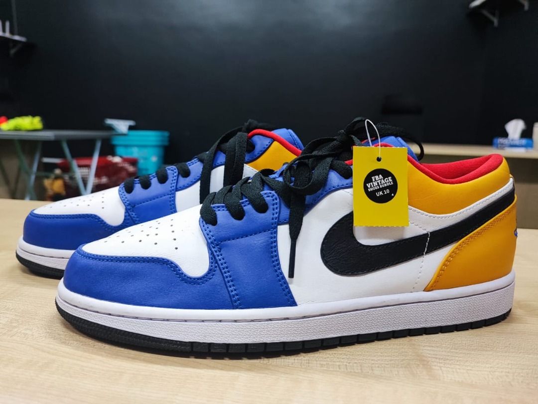 Air Jordan 1 Low White Deep Royal Blue Men s Fashion Footwear Casual shoes on Carousell
