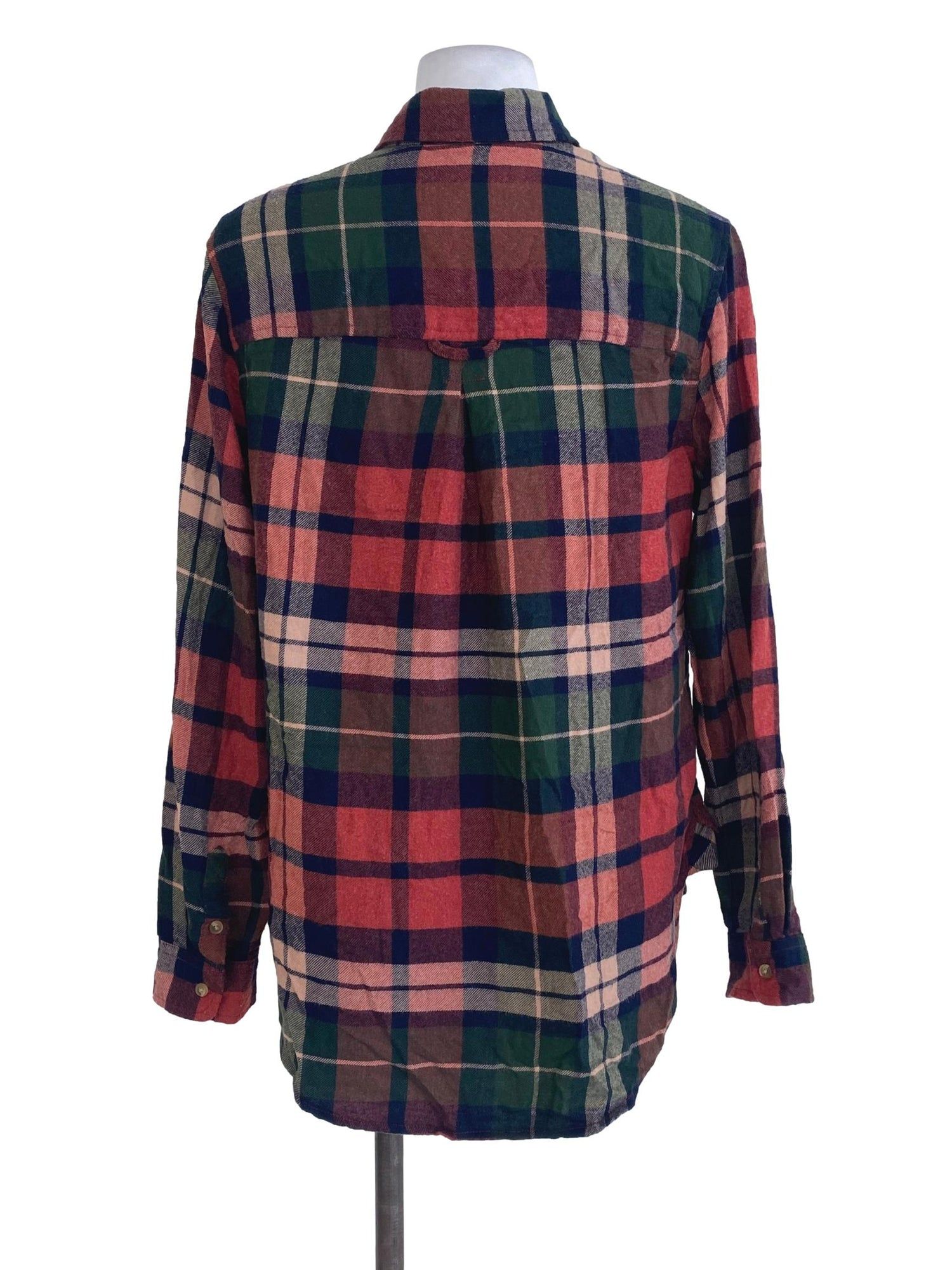 American Eagle Red Tartan Flannel Shirt Women s Fashion Tops Shirts on Carousell