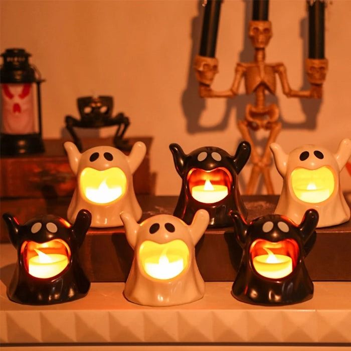 Anyhouz Halloween Candle Light Lamp White LED Flameless Lighting Decoration (Category: Home Decor) located in Melbourne. Submitted by anyco_store (Listing ID 1329525051, Image 3). Description: Transform your space into a Halloween wonderland with our Halloween Candle Lights. Perfect for creating an unforgettable, spooky atmosphere at your celebrations, our decorations add a thrilling touch to any event. Make your Halloween memorable and spine-chi