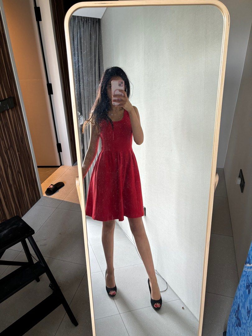 Banana republic red dress cheap