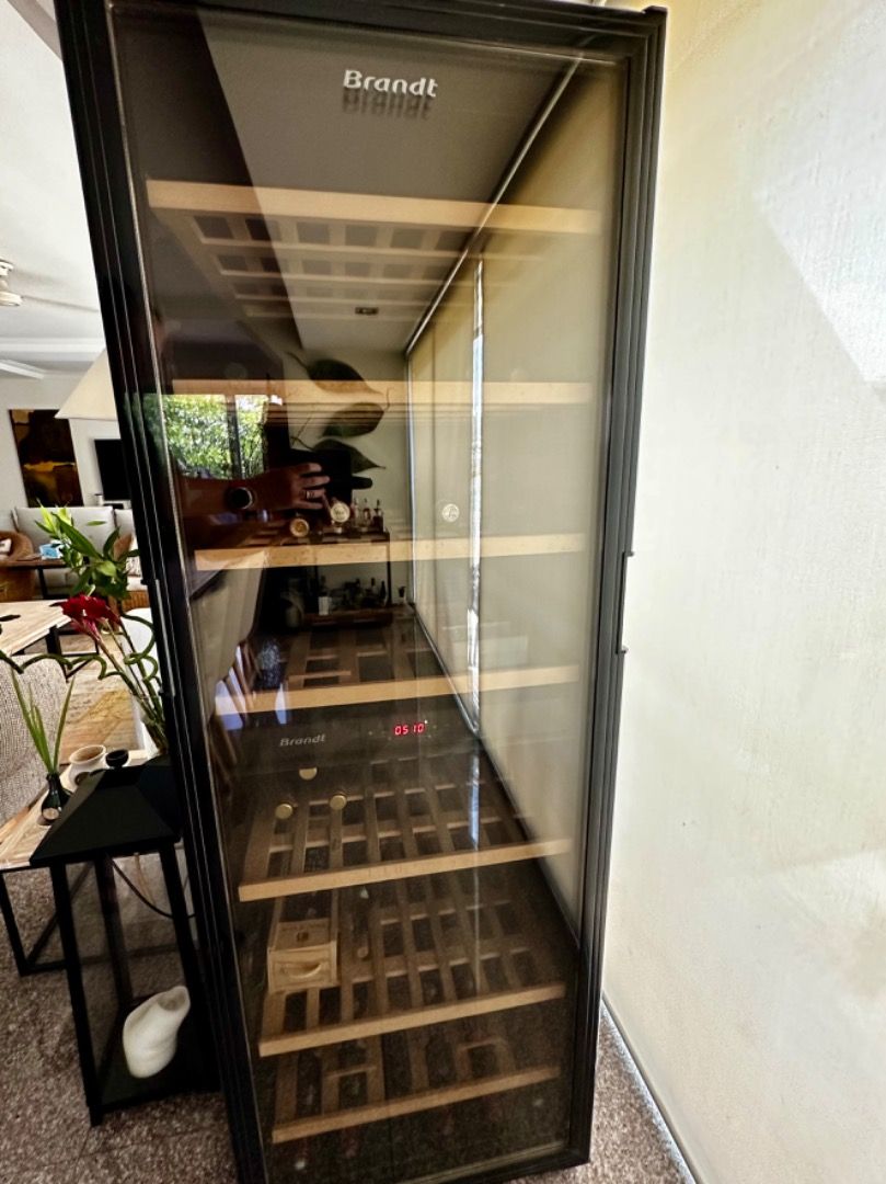 Brandt Wine Fridge Dual Temp Zone for white & red wine, TV & Home