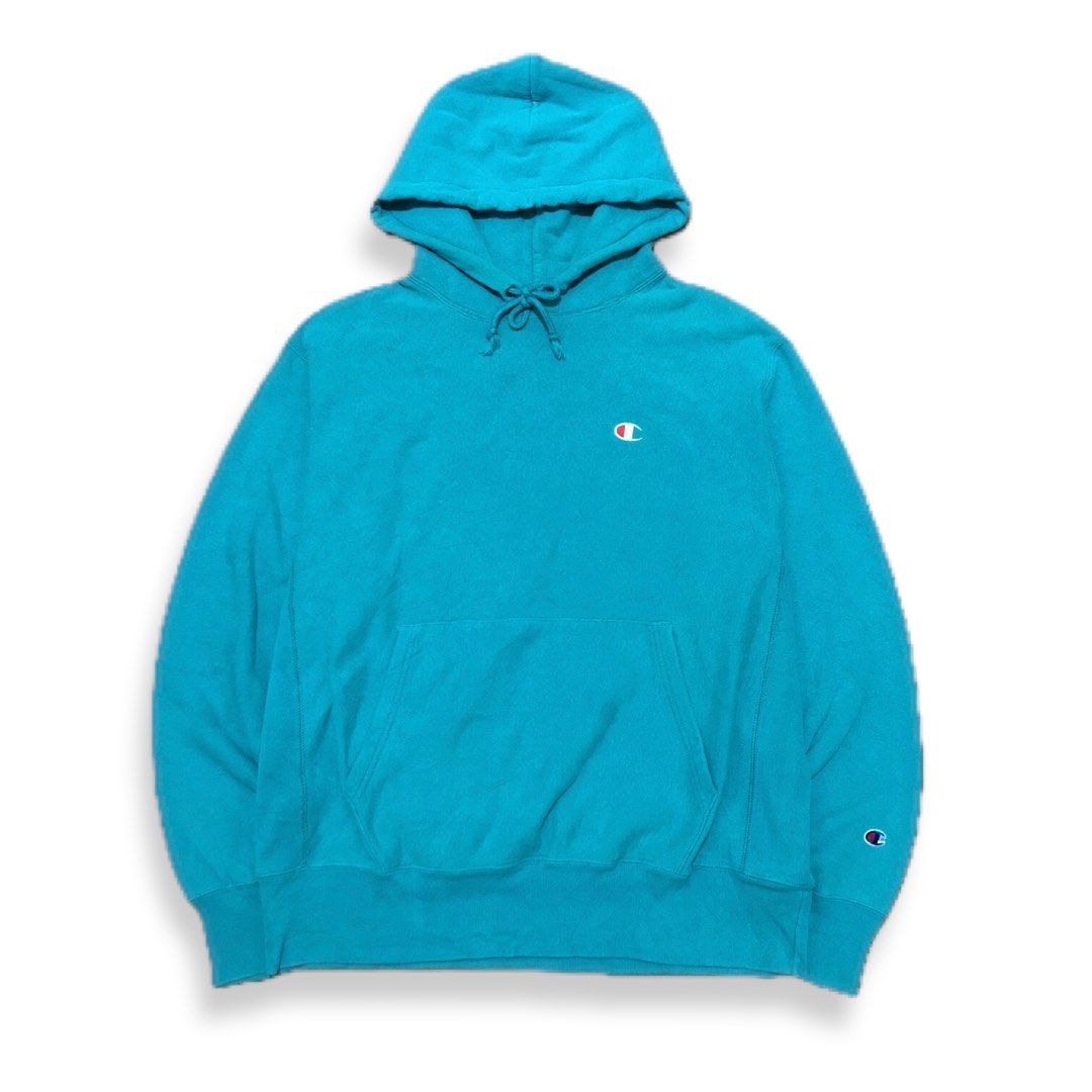 Aqua blue champion hoodie top