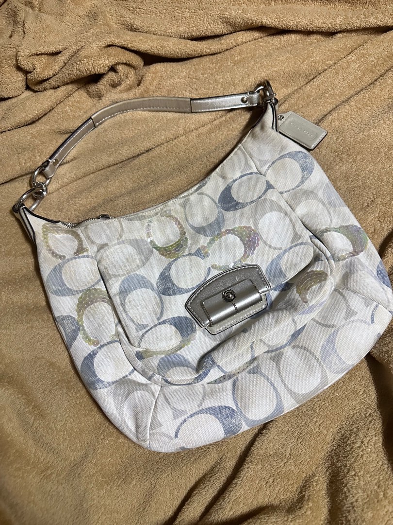 COACH Kristin Sequin Pink Hobo Bag y2k Coach Kristin Pink Bags 