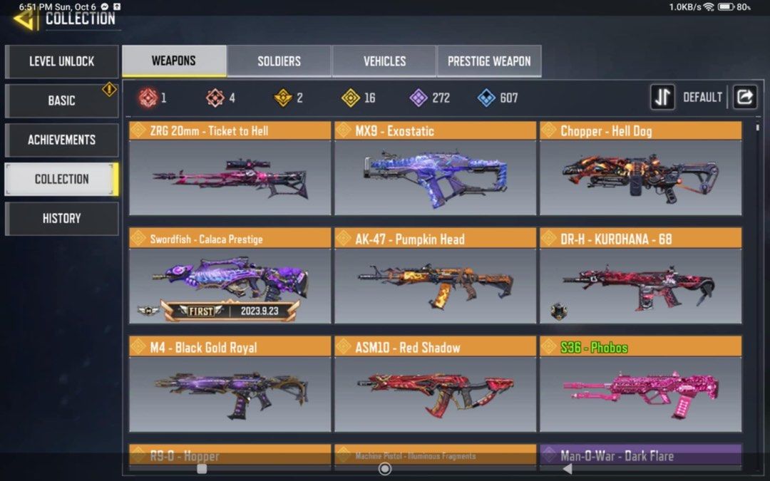 Codm account (Category: In-Game Products) located in Johor Bahru. Submitted by krs251528 (Listing ID 1329534708, Image 3). Description: .