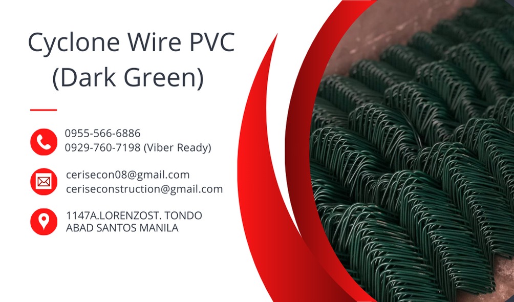 Cyclone Wire PVC (Dark Green), Commercial & Industrial, Construction ...