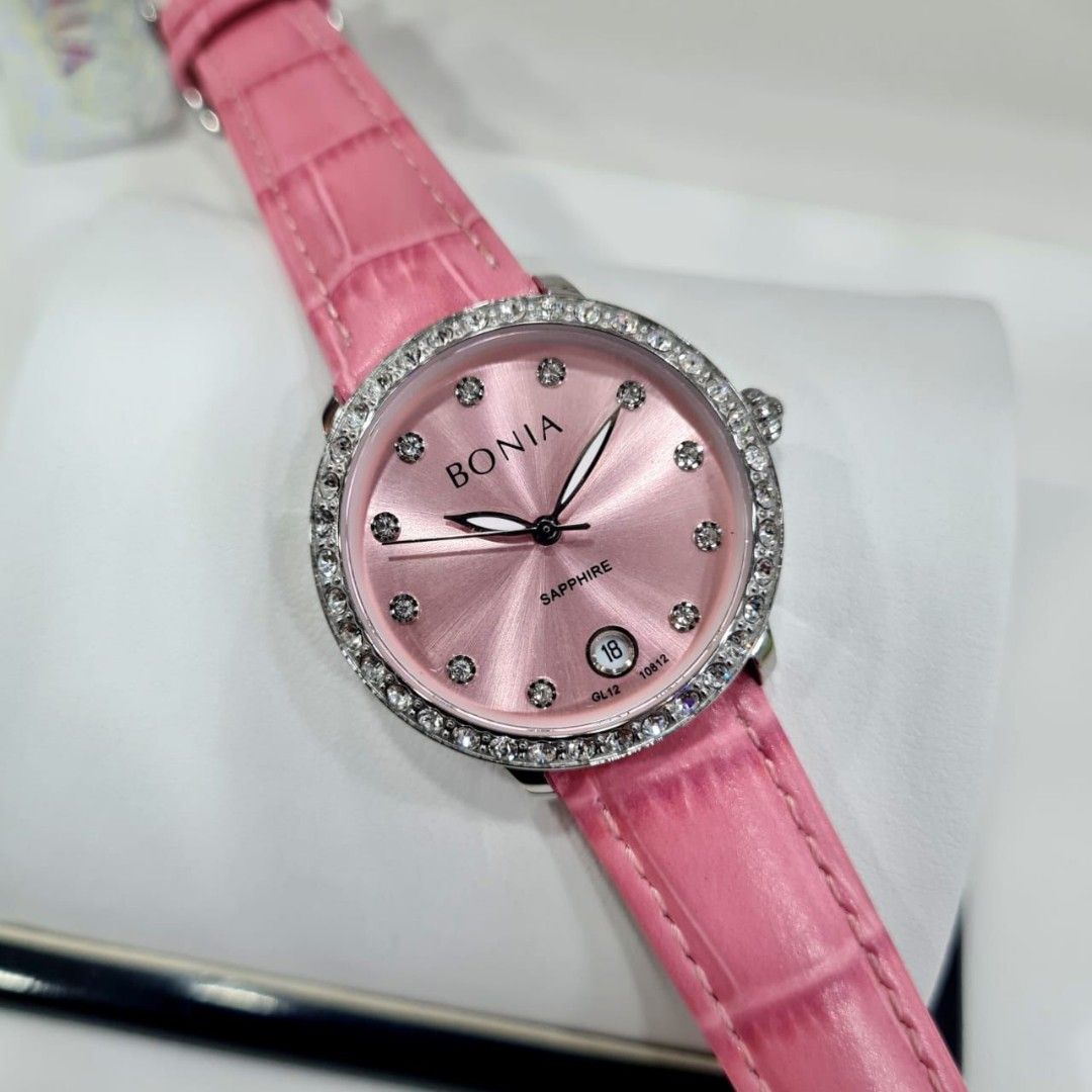 ⌚Ds BONIA Ladies Watch BNB10812 Leather Strap, Women's Fashion